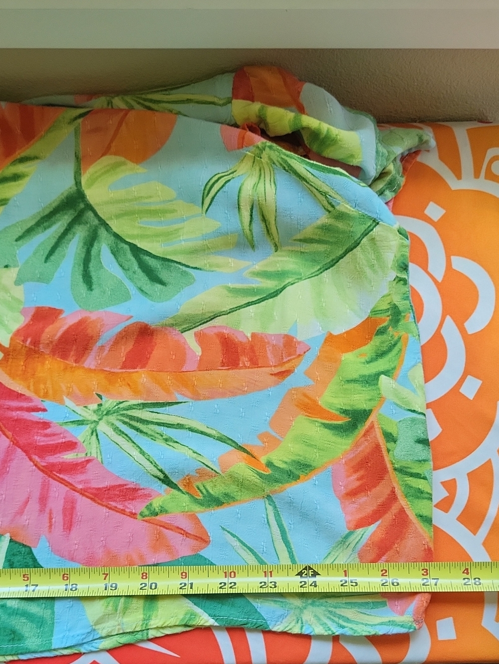 Tropical Ruffle Sleeve Top - Picture 7 of 9